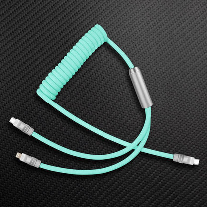 "Chubby Flex" 2 In 1 Spring Fast Charging Cable