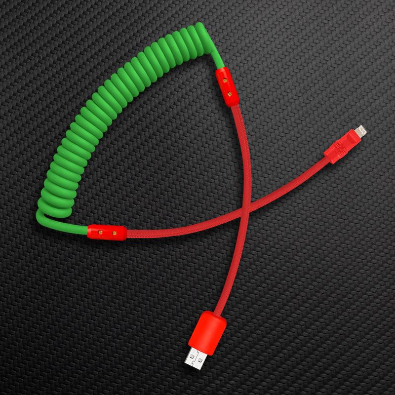 "Chubby Mood" Silicone Braided Fast Charging Cable #711