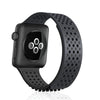 Multicolor Hole Silicone Breathable Watch Band For Apple Watch - Z50