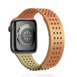 Multicolor Hole Silicone Breathable Watch Band For Apple Watch