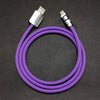 "Neon Chubby" Fast Charge Cable With Smart Light - Purple