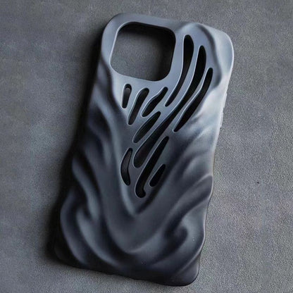 Skeleton Heat Dissipation Full Cover Silicone Soft iPhone Case