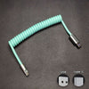 "Candy Chubby" Car Spring Fast Charging Cable - Blue