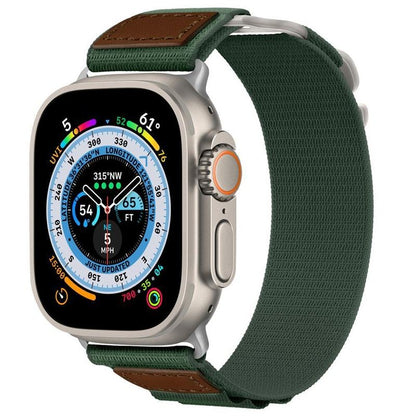 "Outdoor Band" Alpine Nylon Sport Band with Leather for Apple Watch