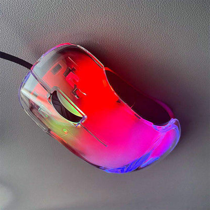 "Vibe" Colorful Transparent Gaming Mouse